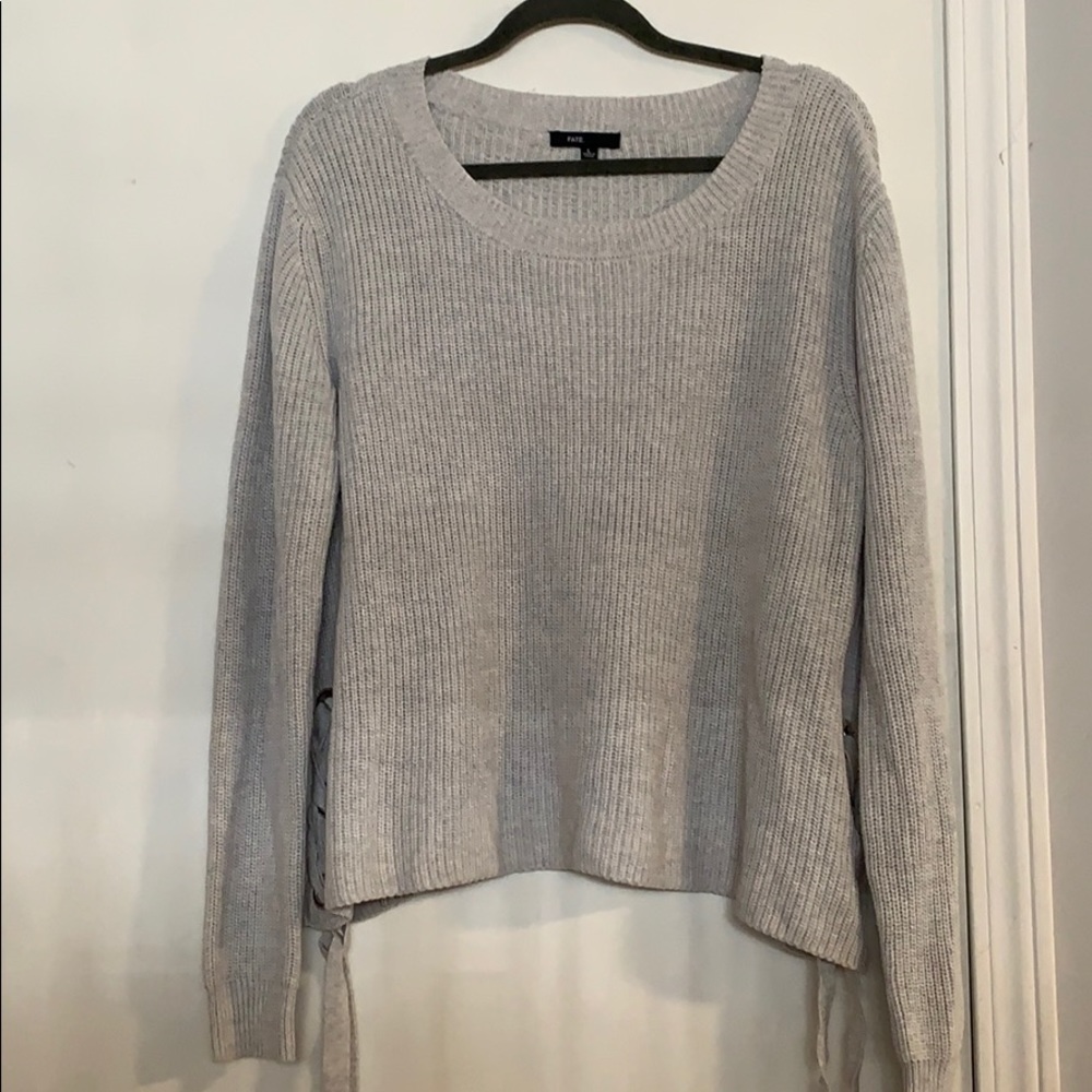 Lace Up Side Sweater